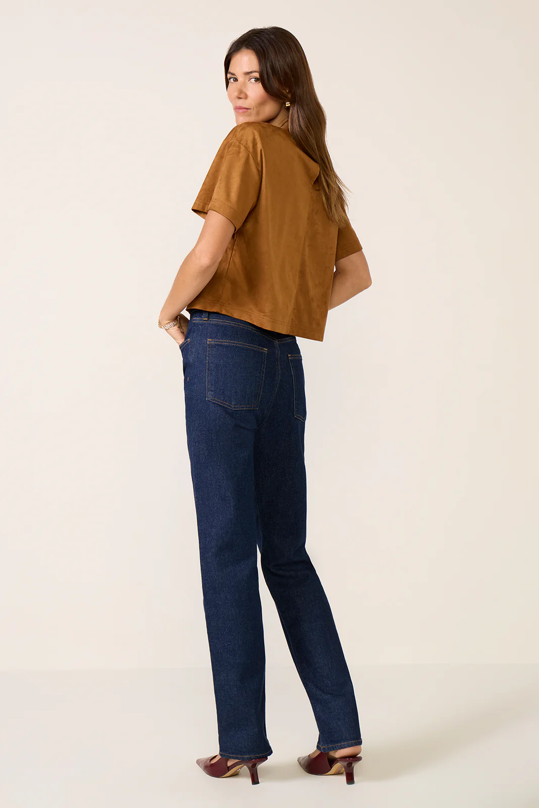 90s Pinch Waist Long Straight Jean - Image 4