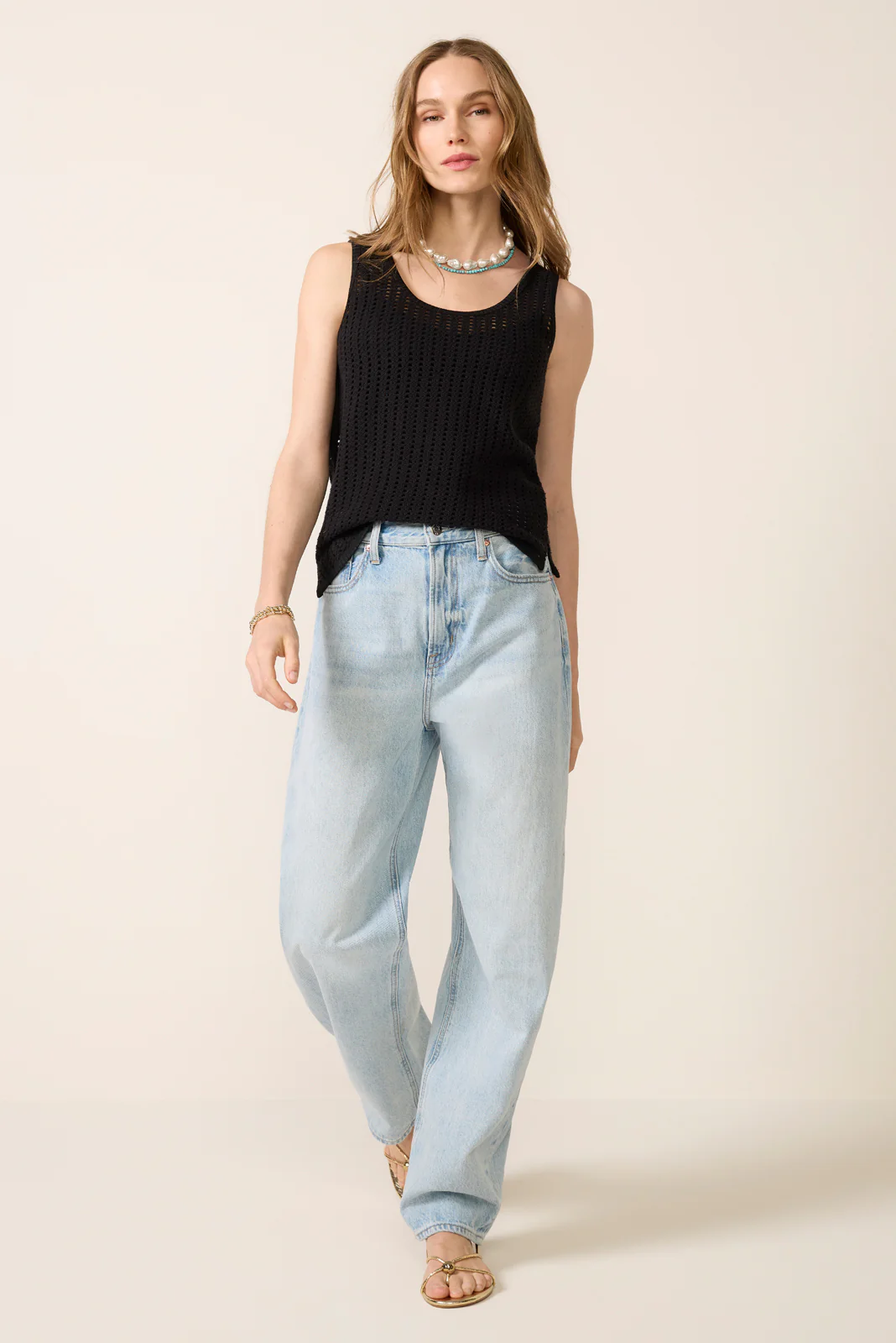 Ainsley Crochet Mesh Tank - Image 2