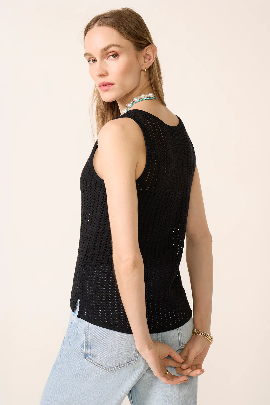 Ainsley Crochet Mesh Tank - Image 4