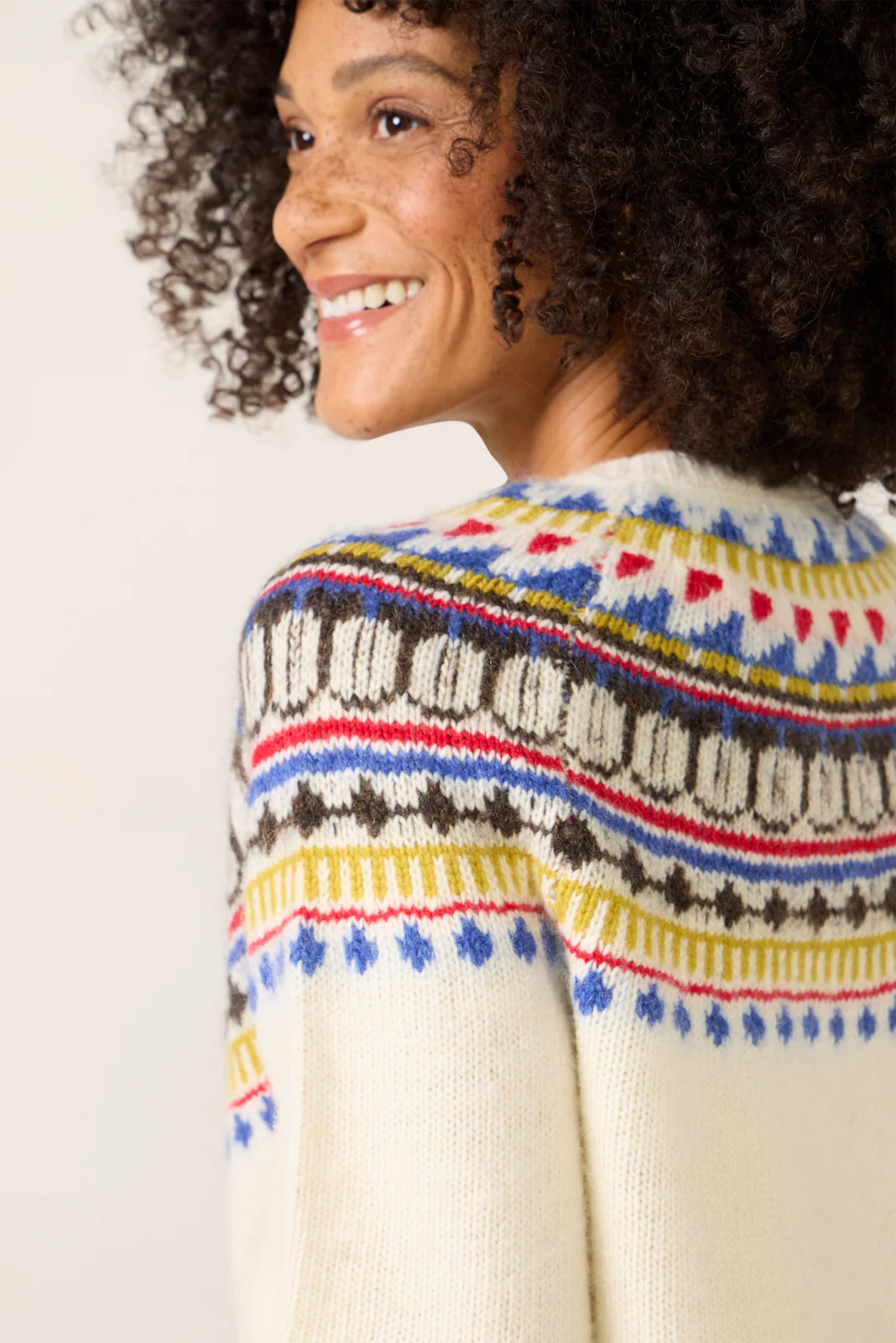 Amina Fairisle Cardigan - Image 2