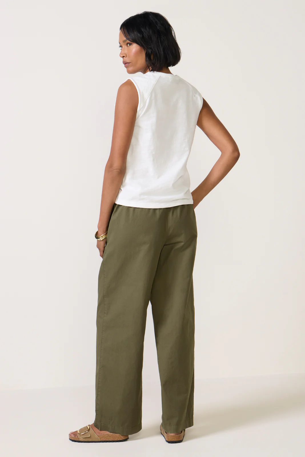 Anna Summer Twill Wide Leg Pant - Image 4