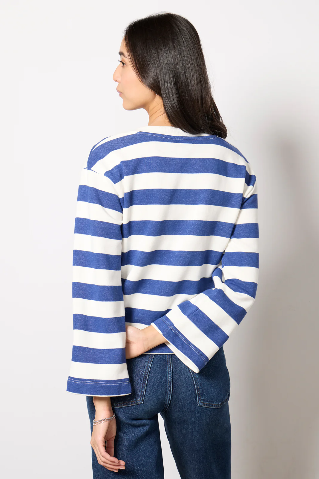 Bailey Stripe Grommet Sweatshirt - Image 4