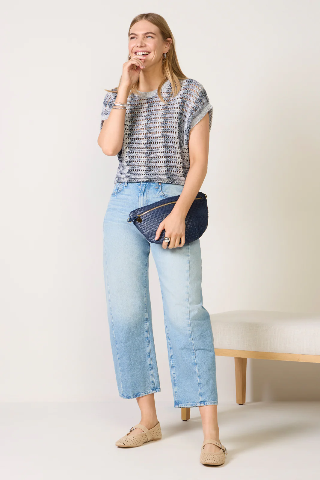 Ballast Crochet Stripe Top - Image 2