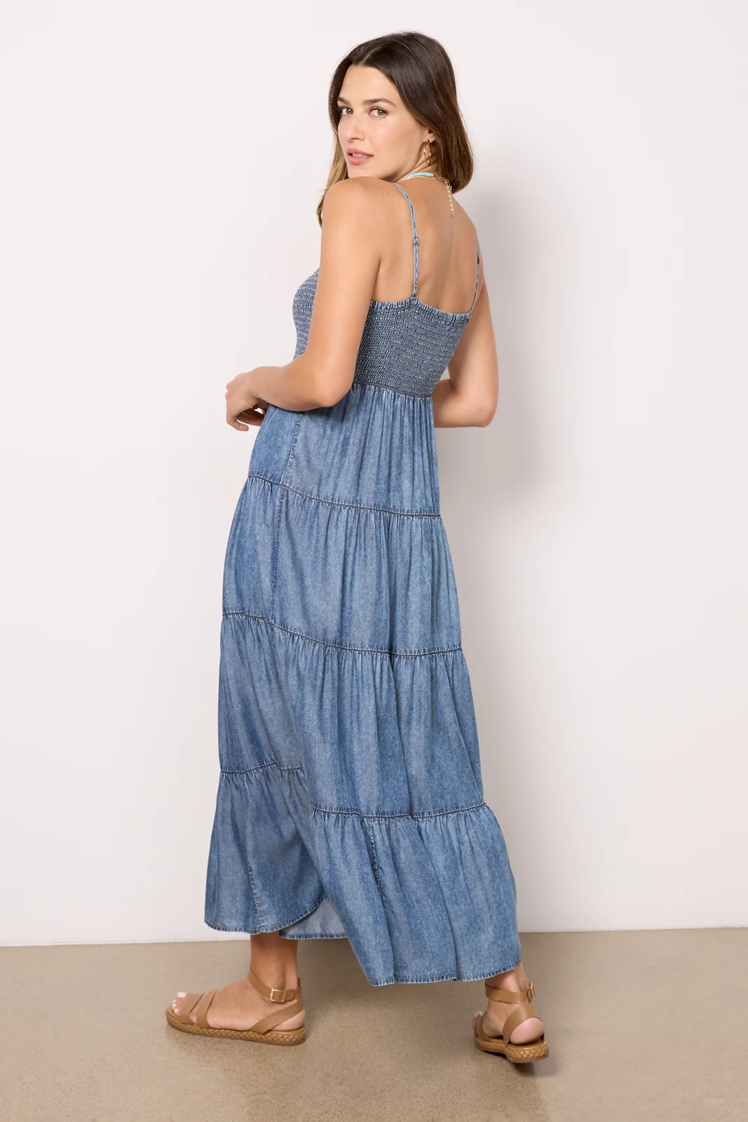 Balos Chambray Midi Dress - Image 4