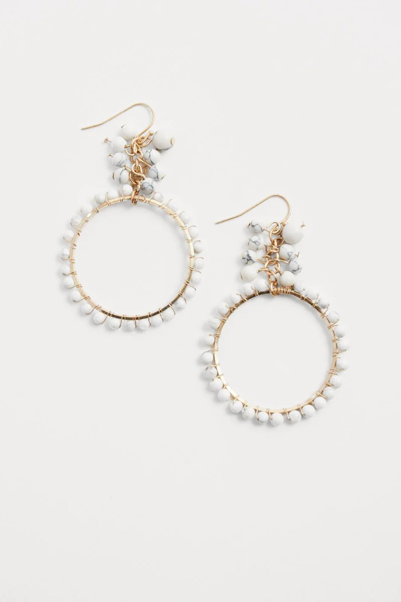 Beaded Hoop Earring - Image 2