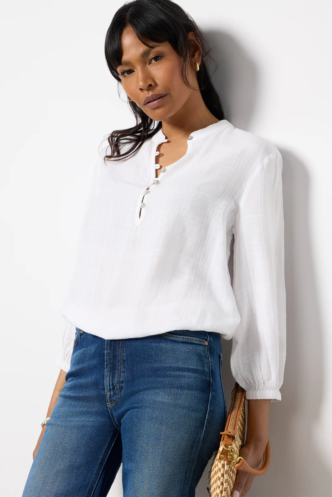 Button Front Textured Shirt - Image 2