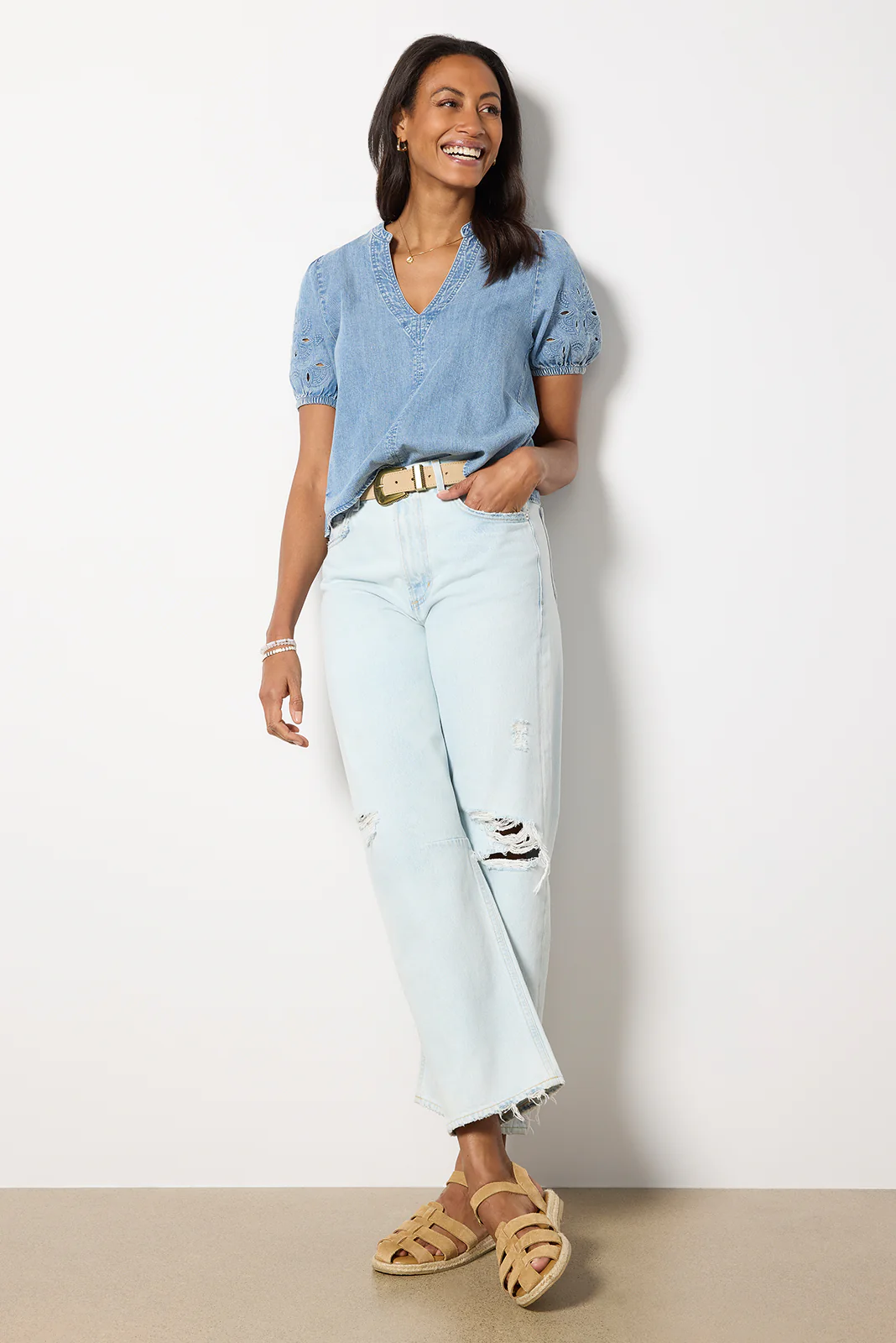 Cayden Indigo Blouse - Image 2