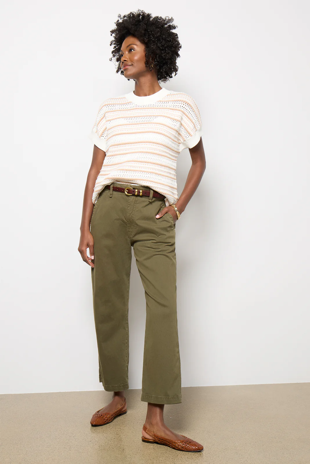Ciara Stripe Knit Top - Image 2
