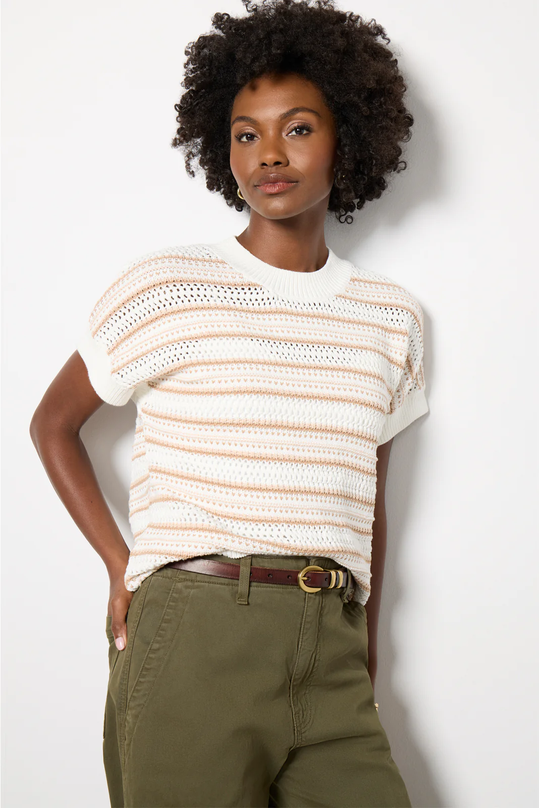 Ciara Stripe Knit Top - Image 6