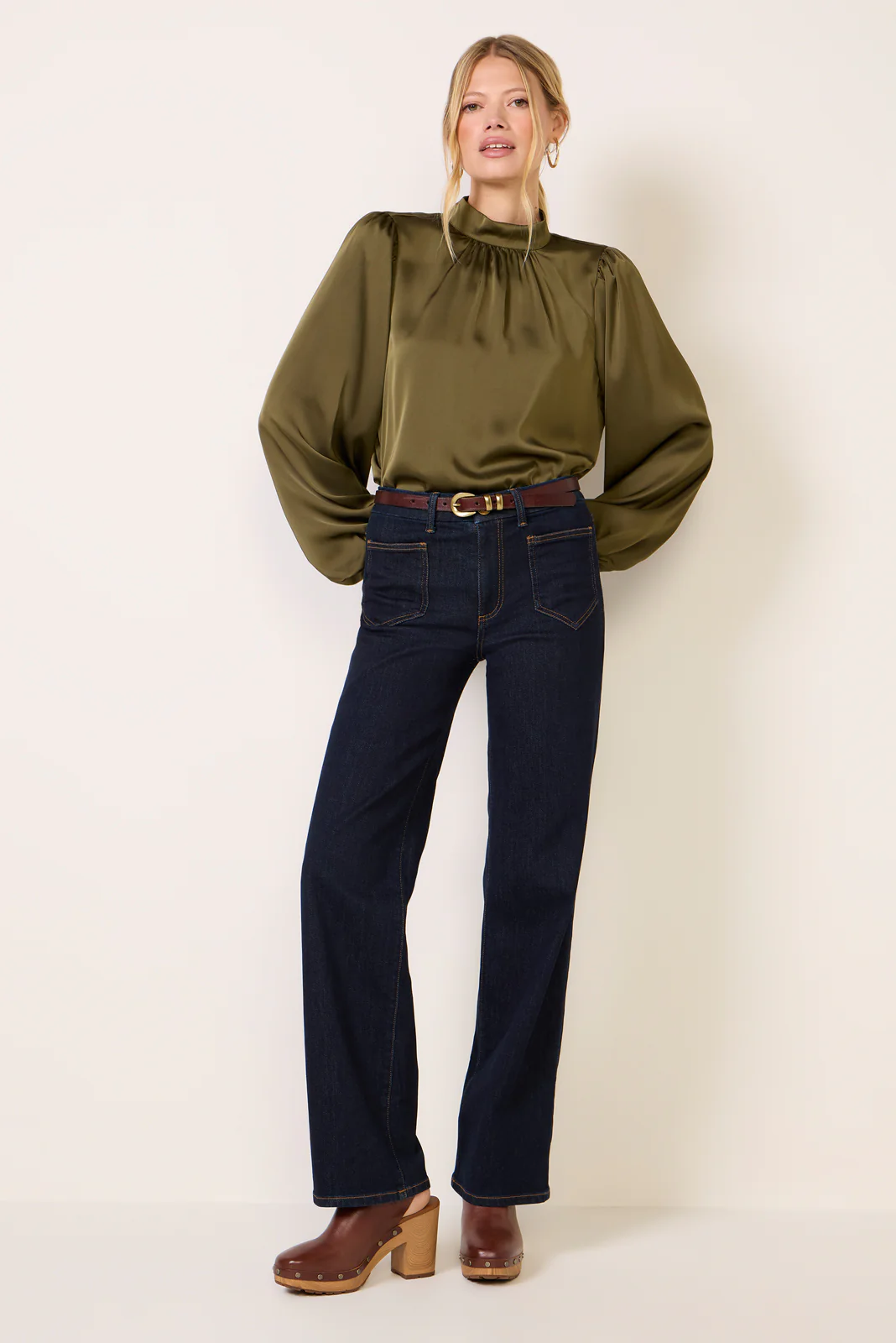 Clara Satin Blouse