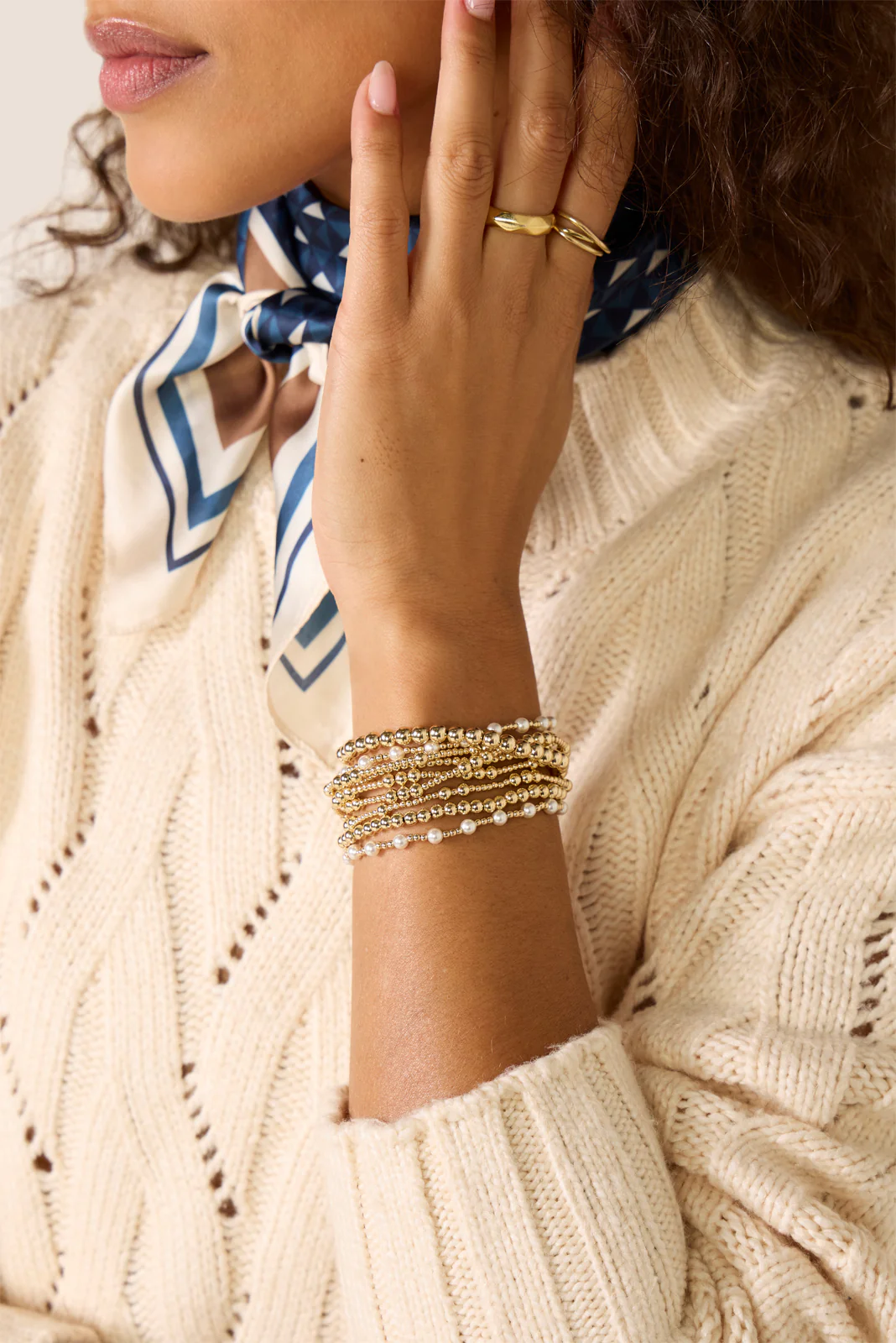 Classic Gold 2.5mm Bead Bracelet