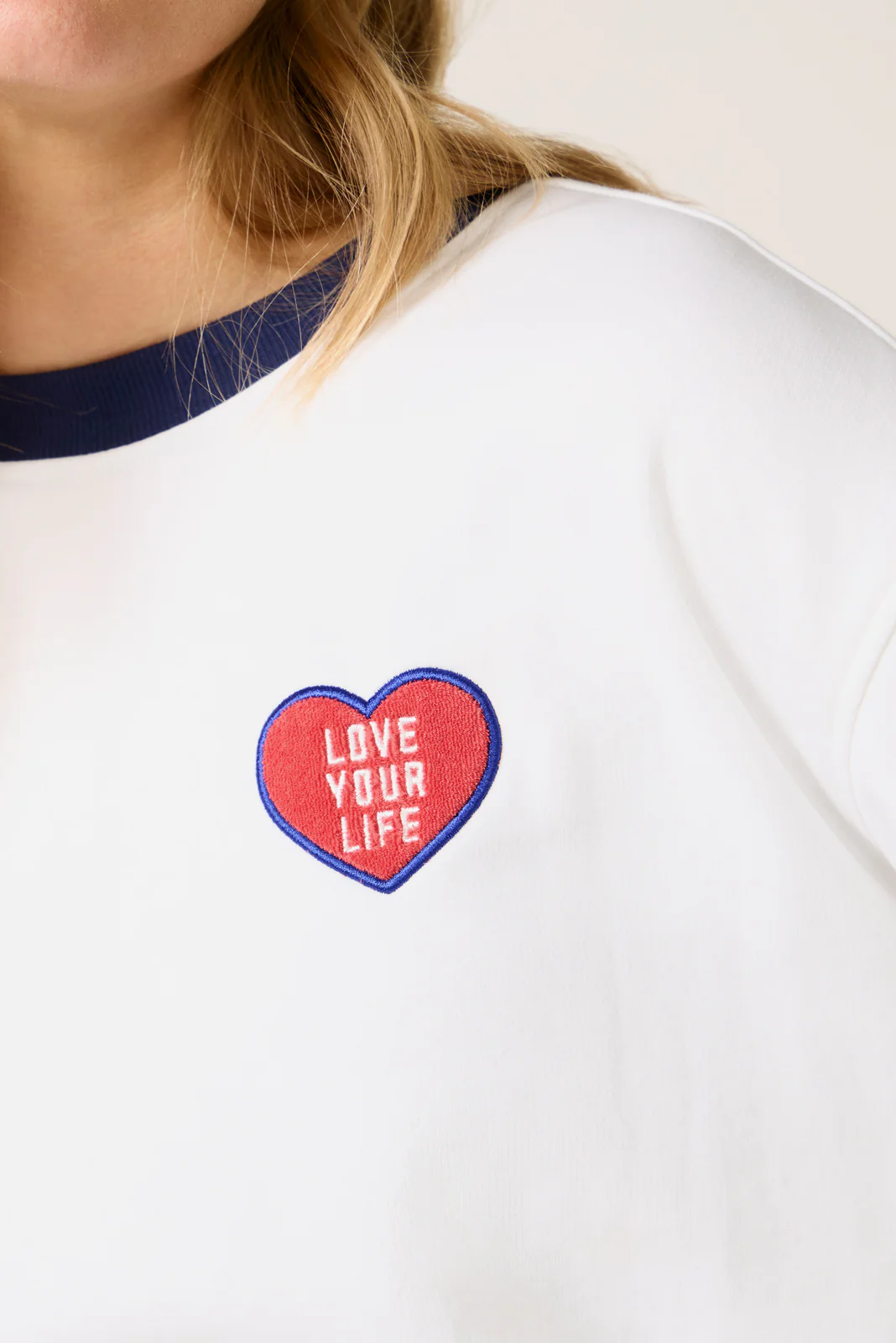 Crew Neck Patch Sweatshirt - Image 3