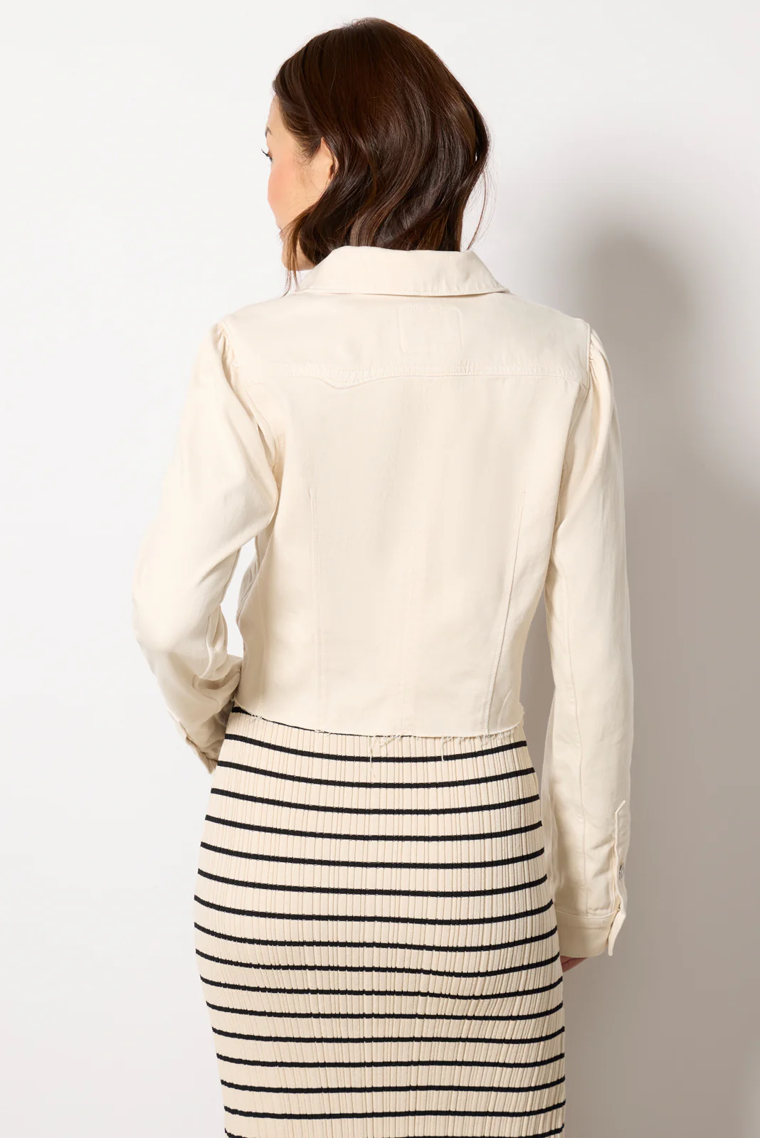 Cropped Pacey Denim Jacket - Image 4