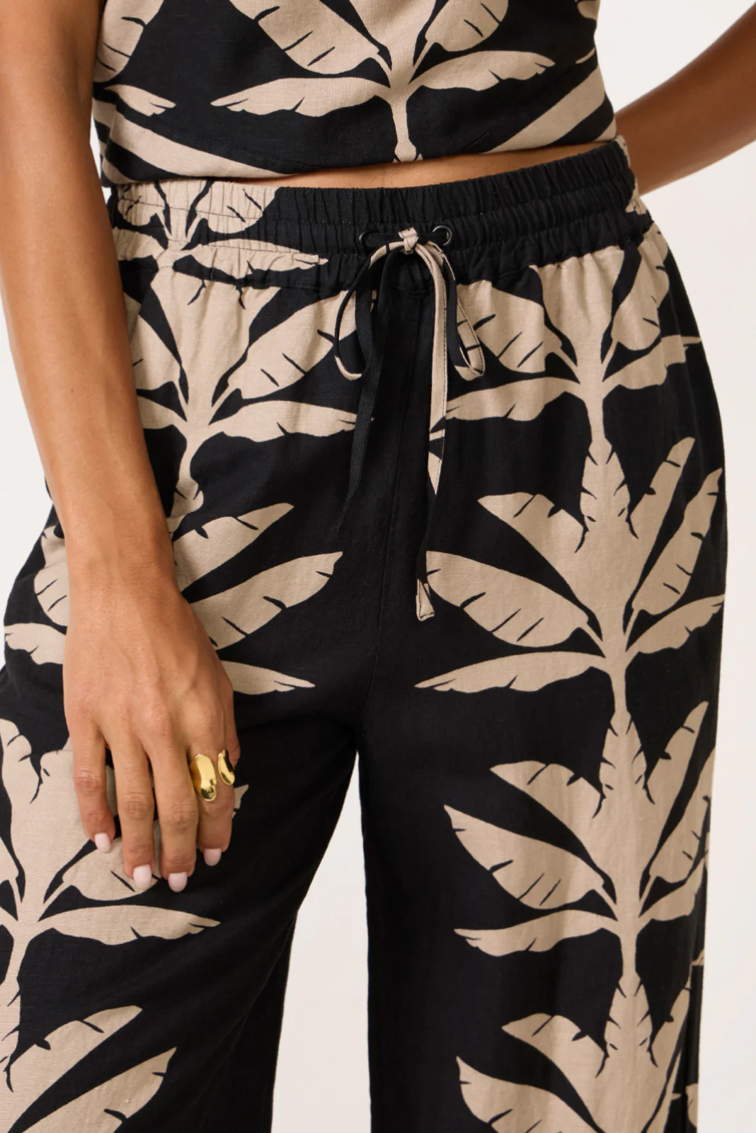 Dani Wide Leg Linen Pant - Image 2