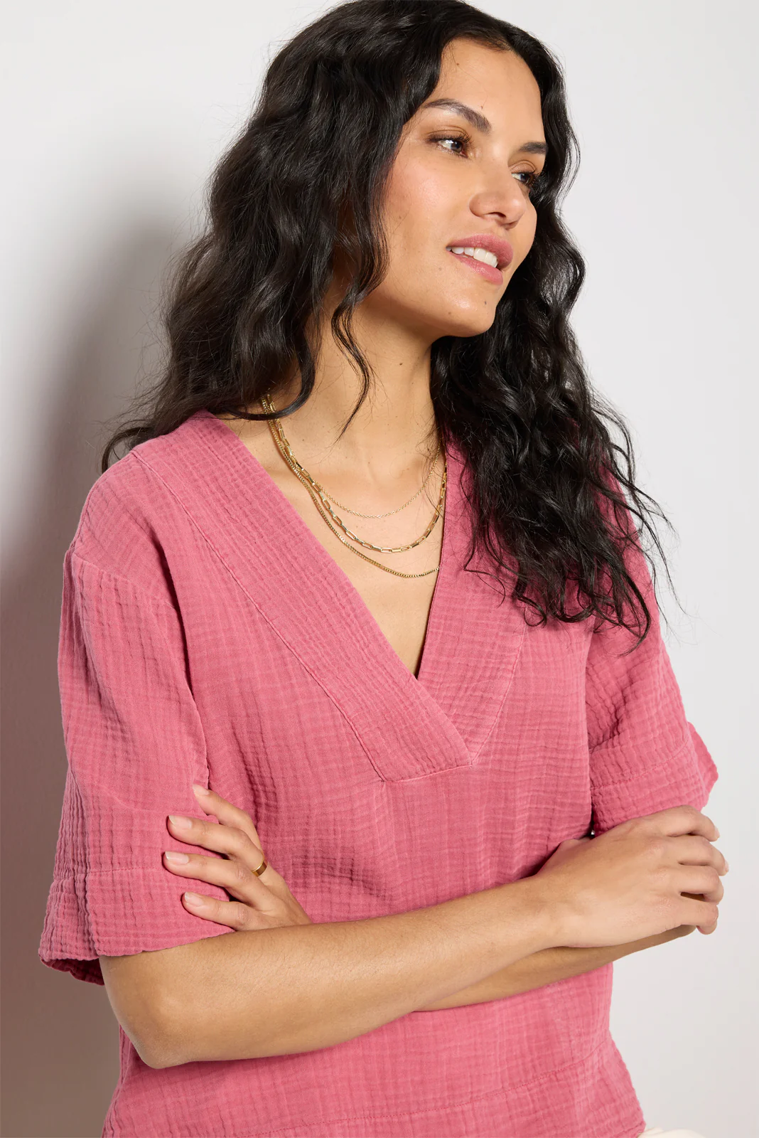 Dune Cotton Gauze Popover - Image 2