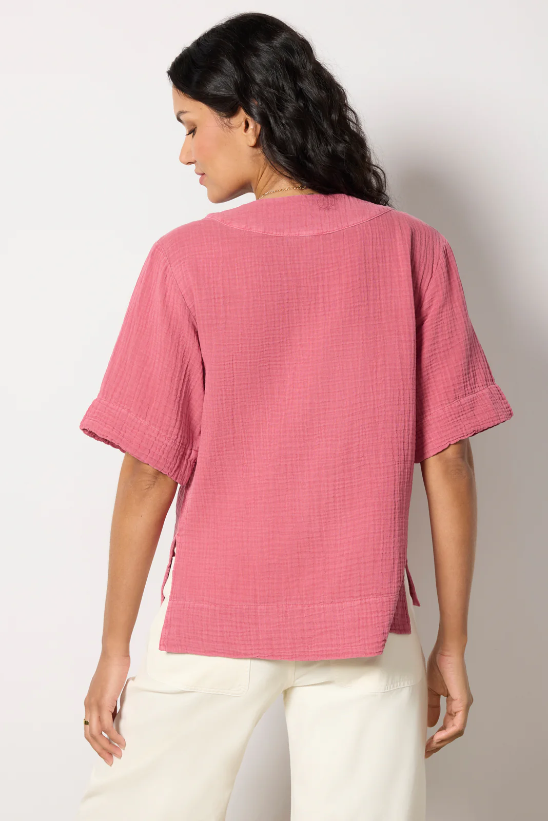 Dune Cotton Gauze Popover - Image 4