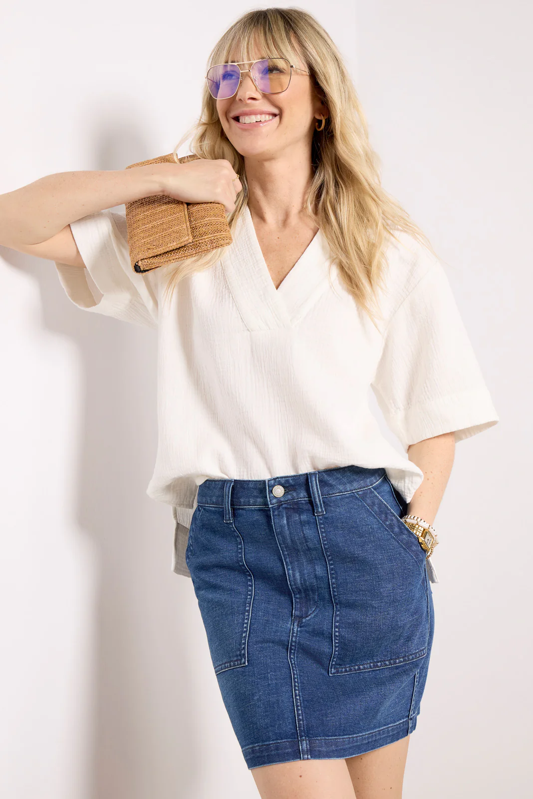 Dune Cotton Gauze Popover - Image 6