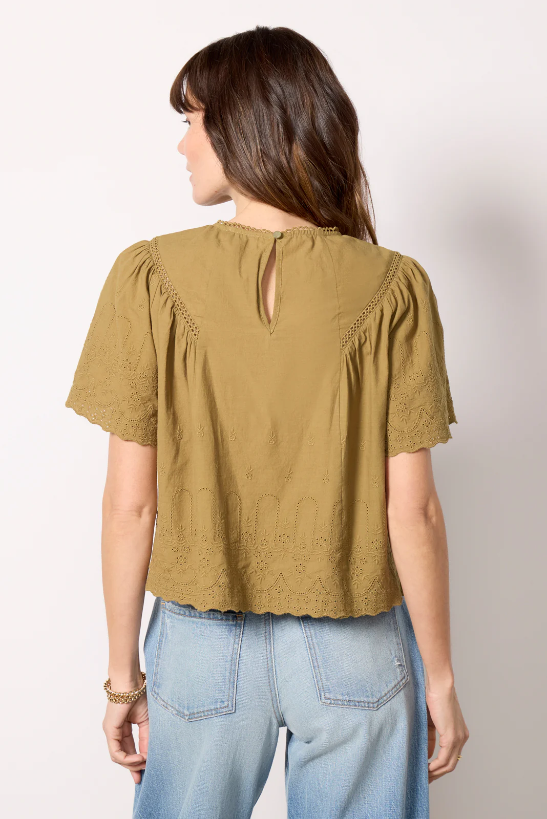 Faye Eyelet Detail Blouse - Image 4