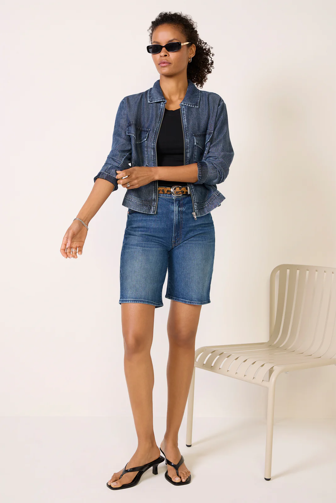 Flap Pocket Zipper Shacket - Image 6