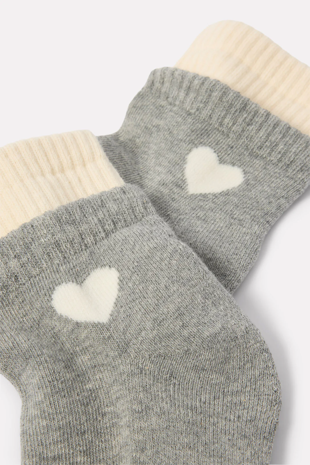 Heart Double Cuff Quarter Sock - Image 2