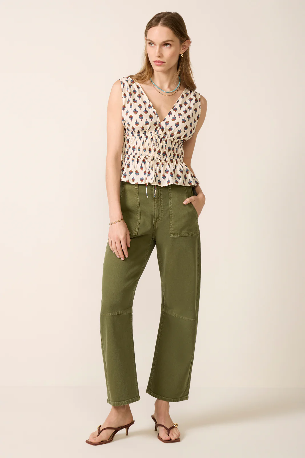 Jade Tie Front Tank - Image 2