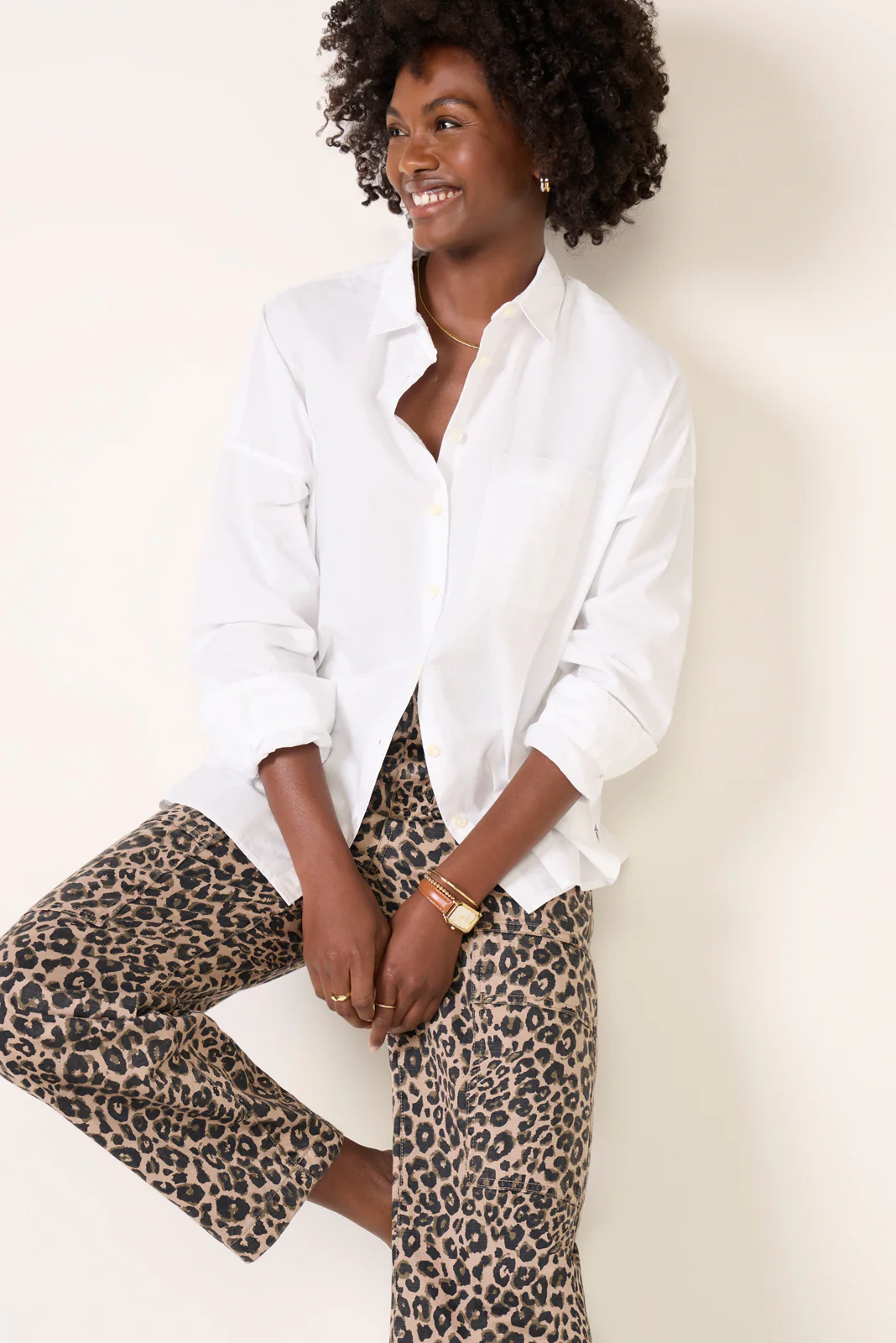 Jo Shirt in Cotton Poplin - Image 2