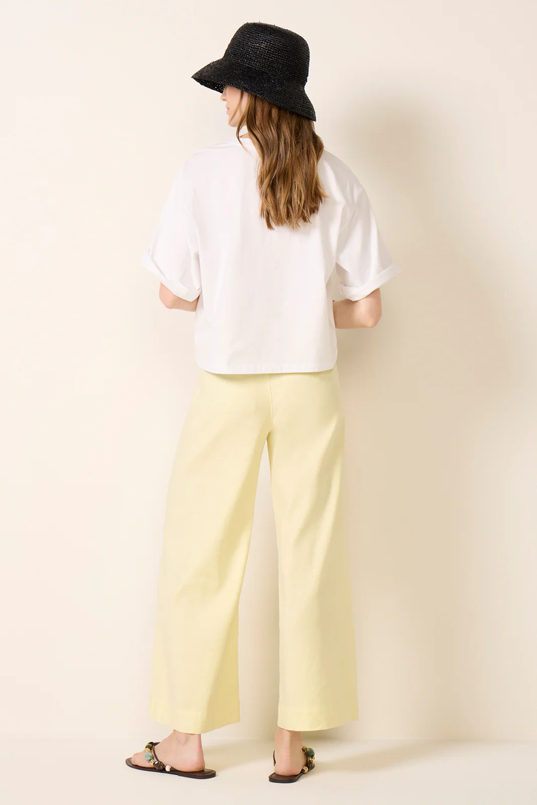 Joelle Stretch Linen Crop Pant - Image 4