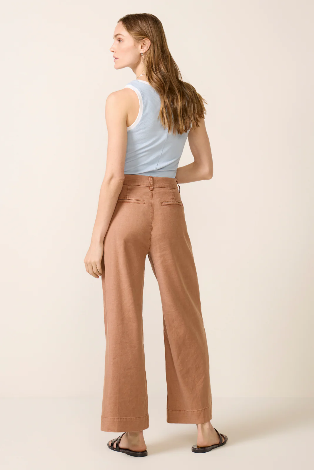 Joelle Stretch Linen Crop Pant - Image 4
