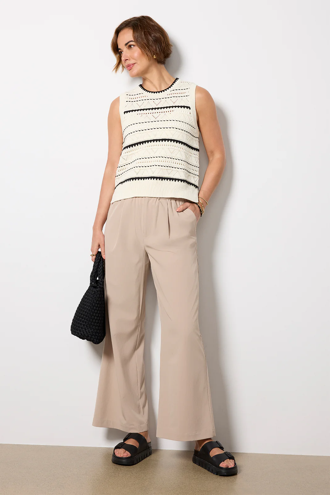 Kayson Wide Leg Trouser 29.5`