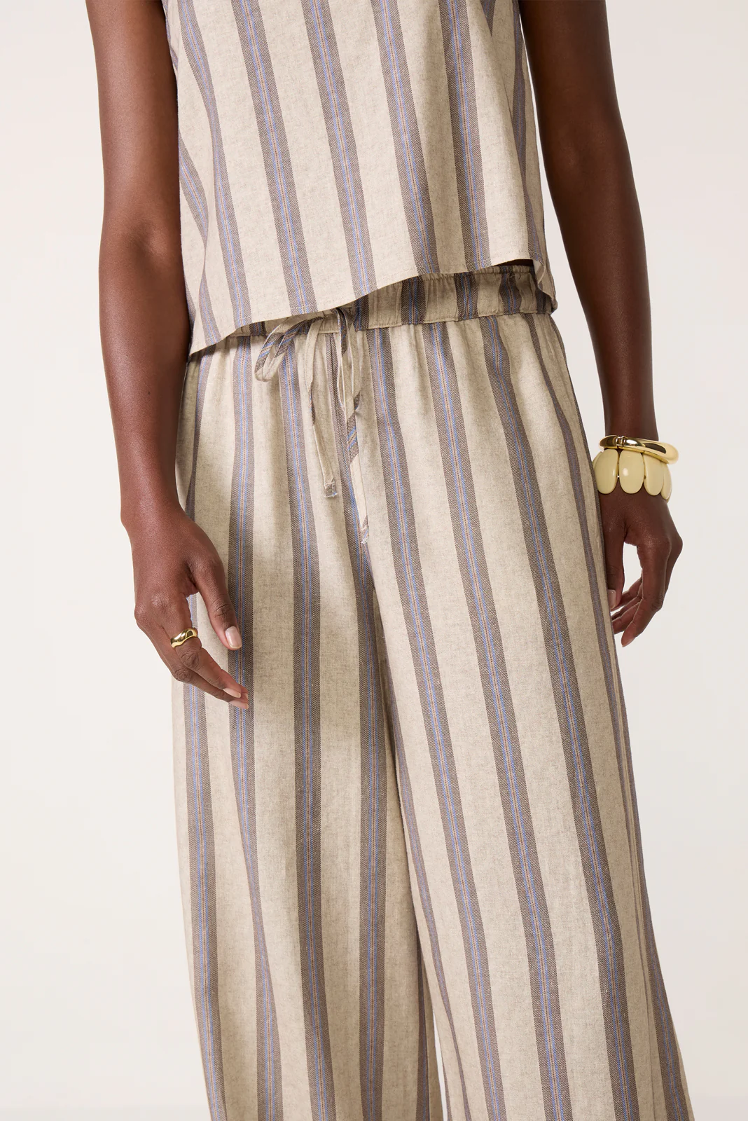 Leah Linen Stripe Pant - Image 2