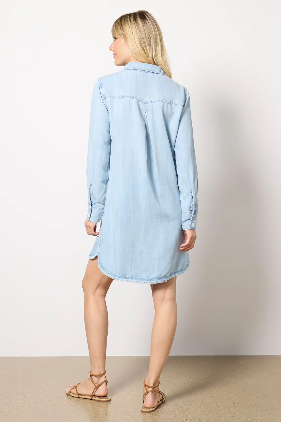 Long Sleeve Shirt Dress - Image 4