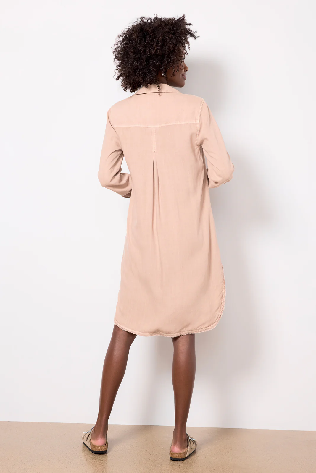 Long Sleeve Shirt Dress - Image 4