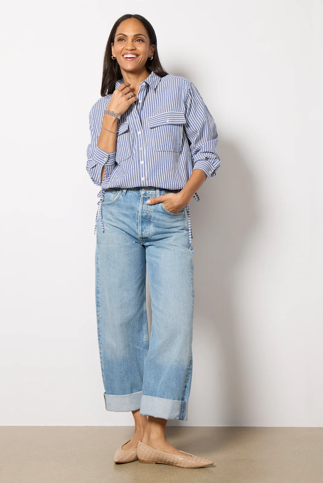 Louise Side Tie Shirt - Image 6