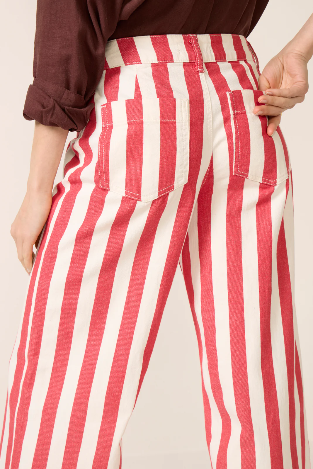 Maker Wide Leg Stripe Pant - Image 3