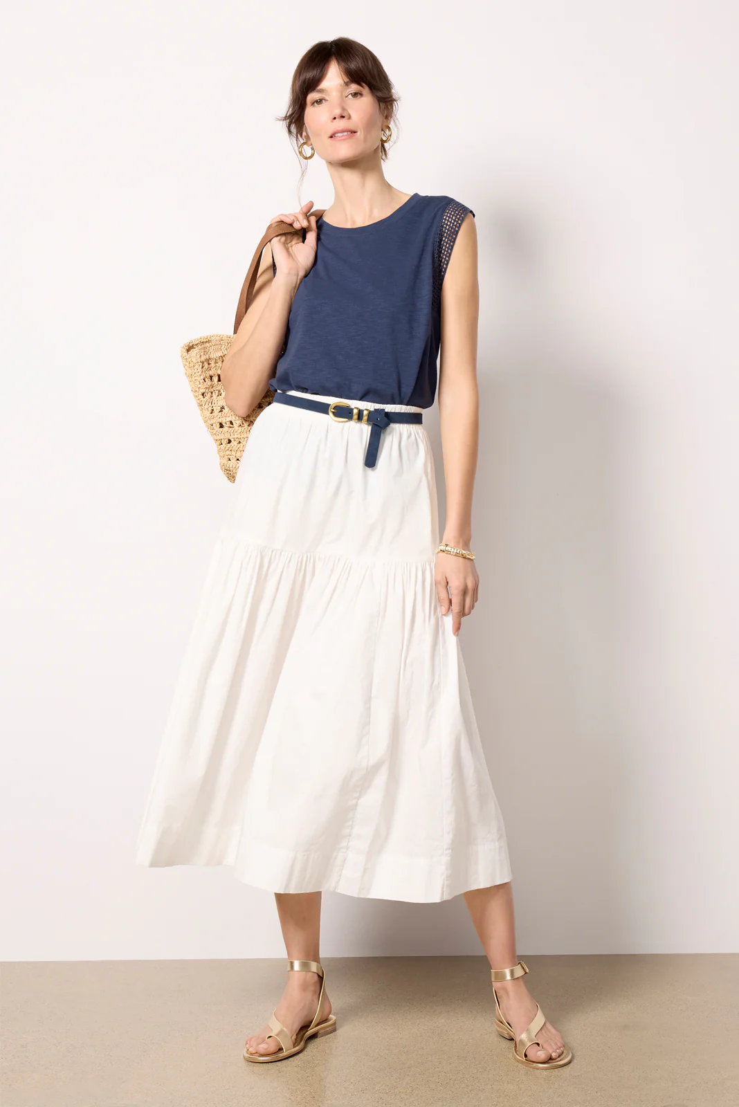 Penelope Eyelet Trim Tank - Image 2