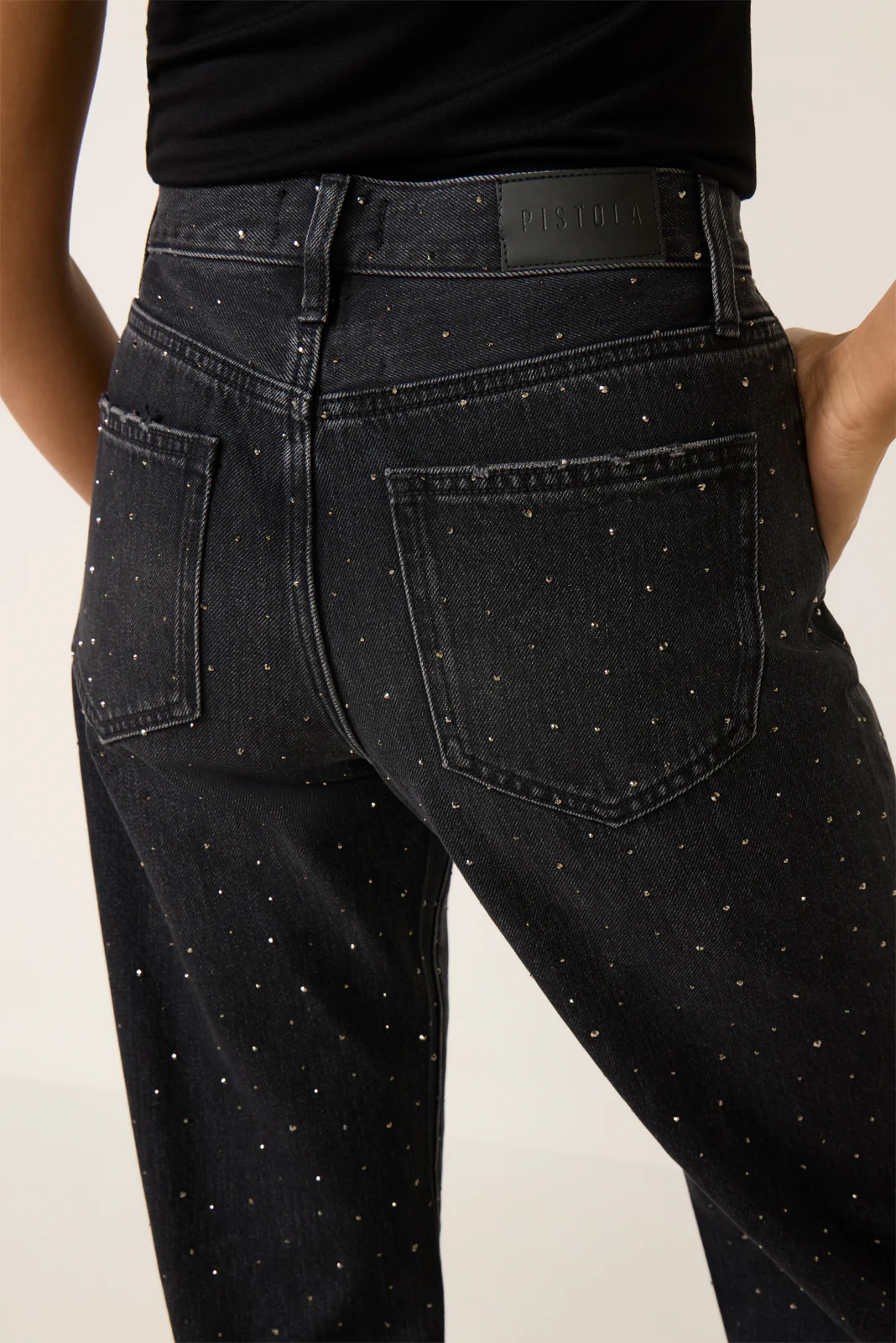 Petite Lexi Sparkle Barrel Jean - Image 3