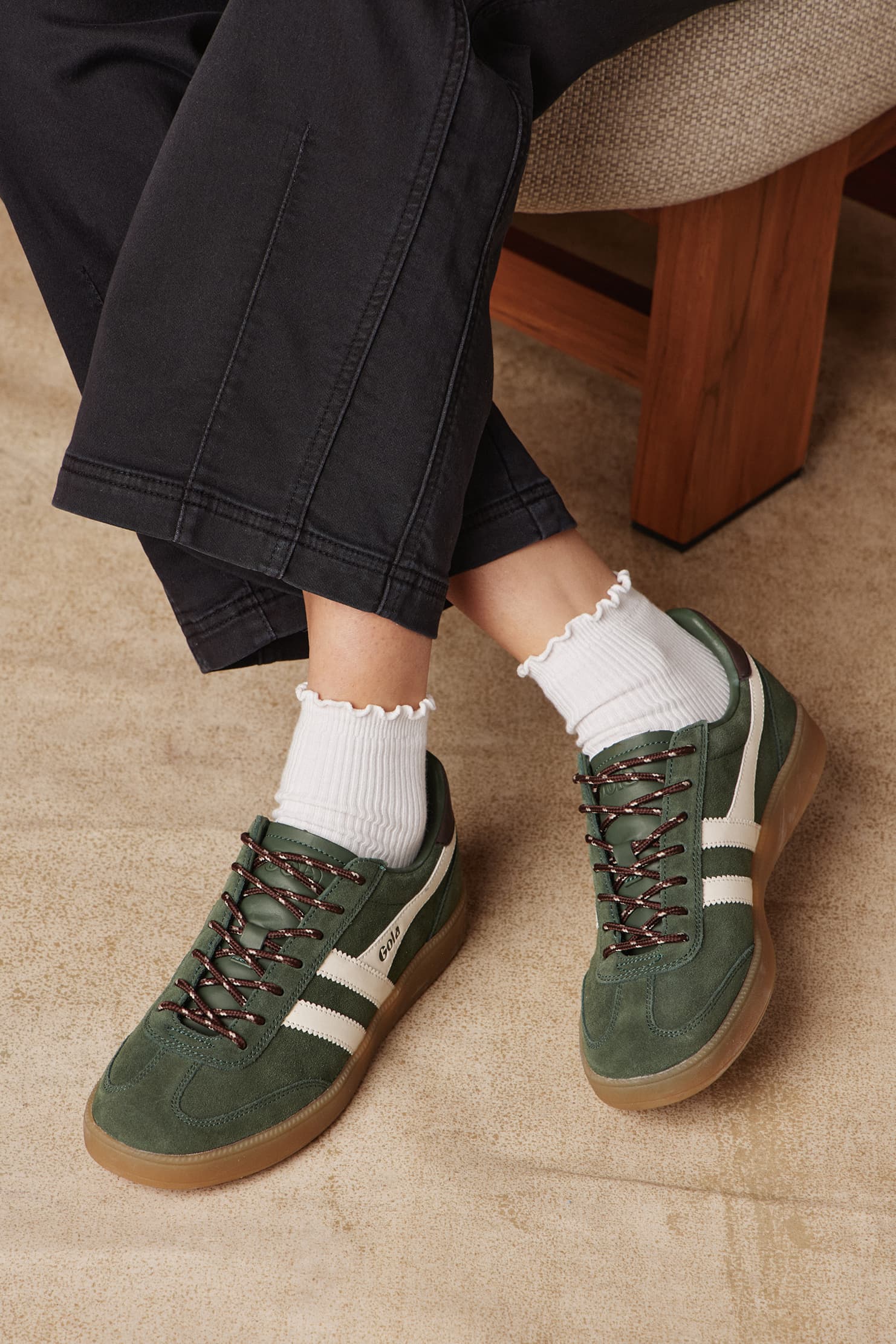 Ribbed Ruffle Quarter Sock - Image 3