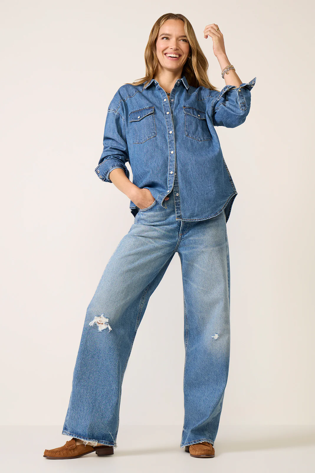 Santa Fe Shirt in Denim - Image 5