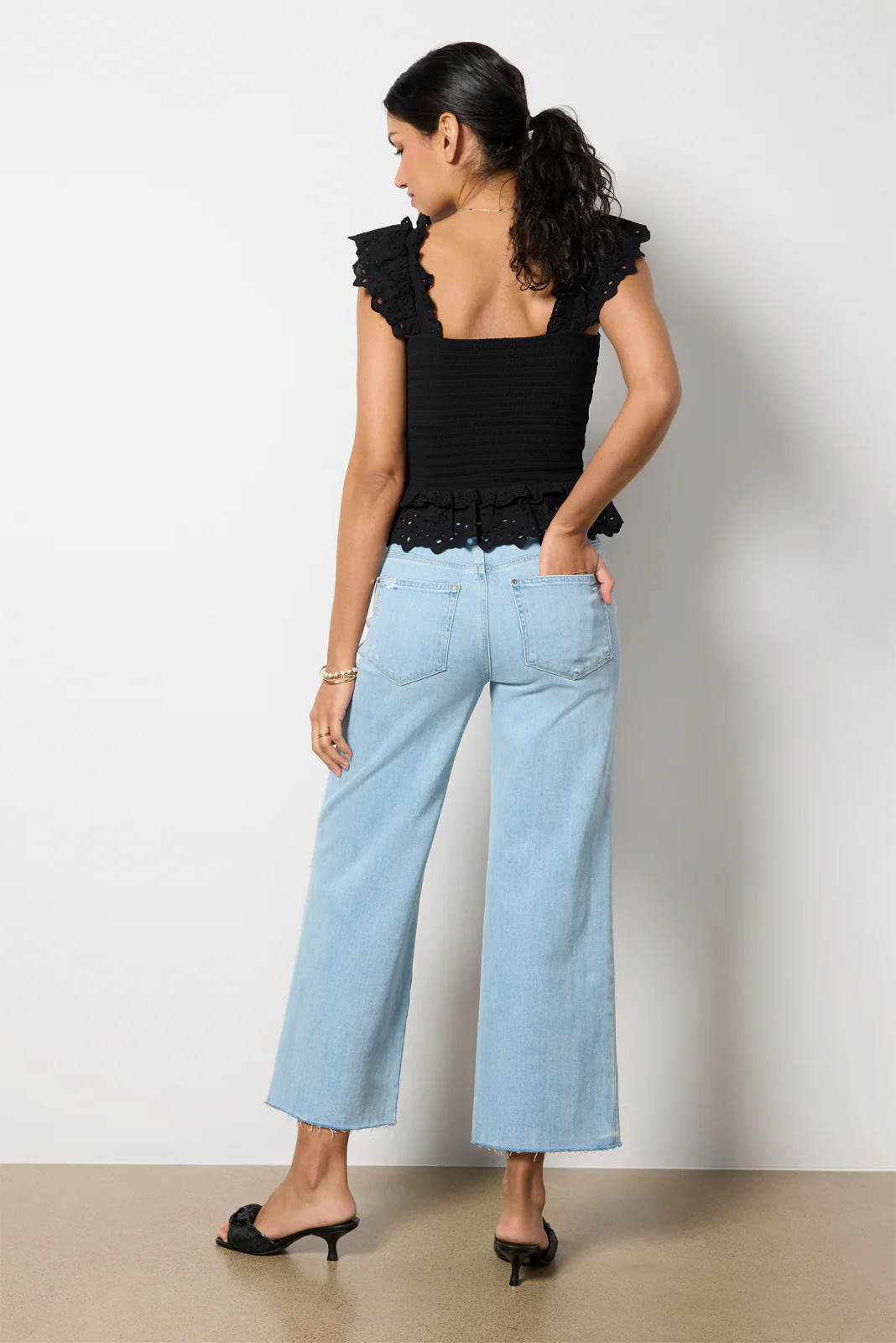 Sasha Ankle w Raw Hem - Image 4