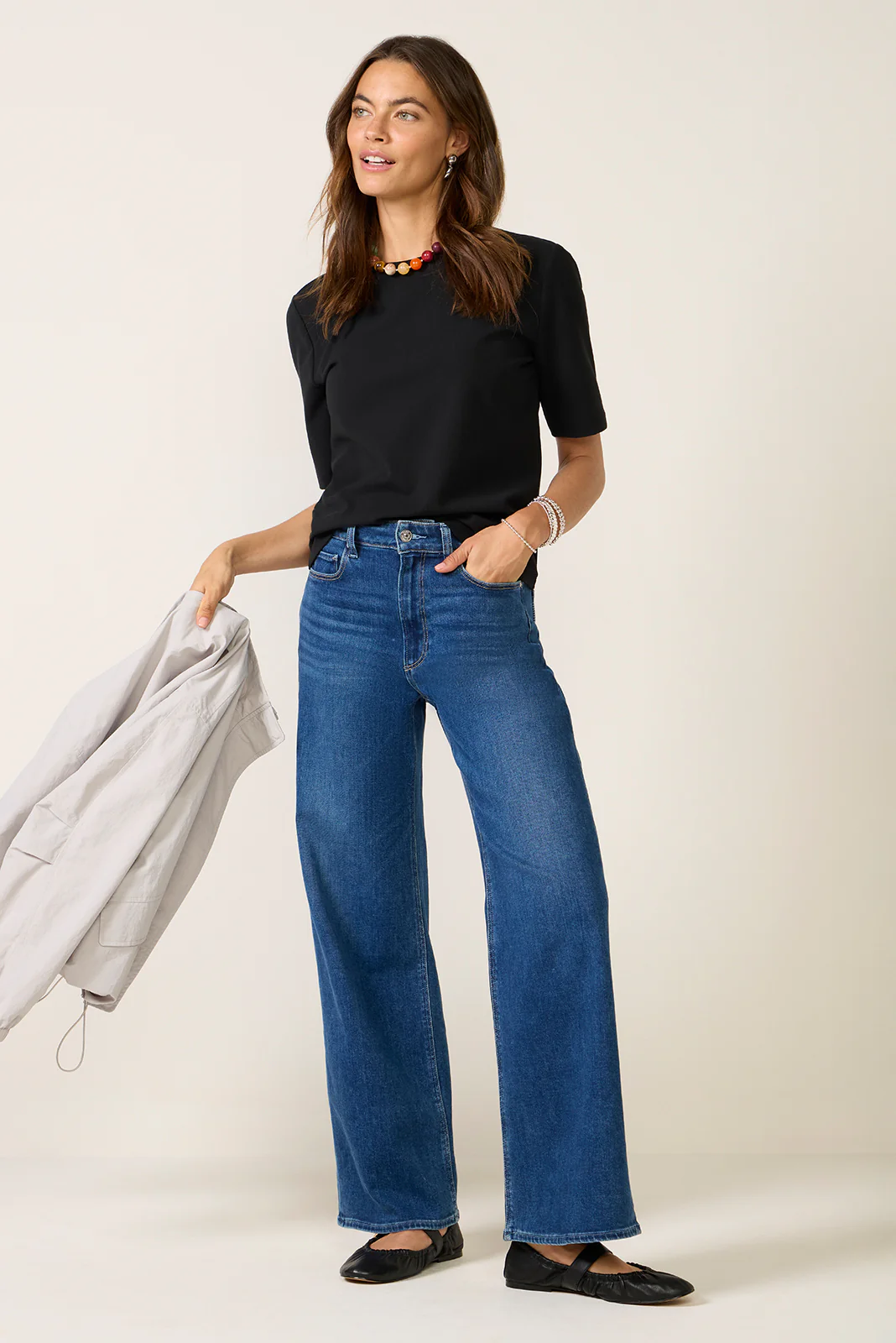 Short Sleeve Crewneck Elbow Tee - Image 2