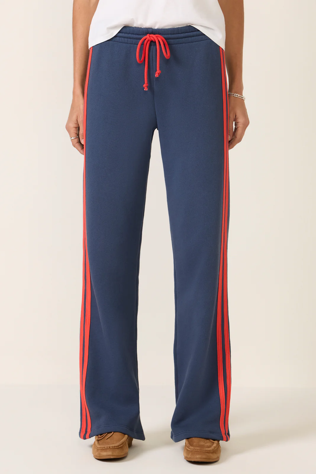Solid Wide Leg Track Pant - Image 5