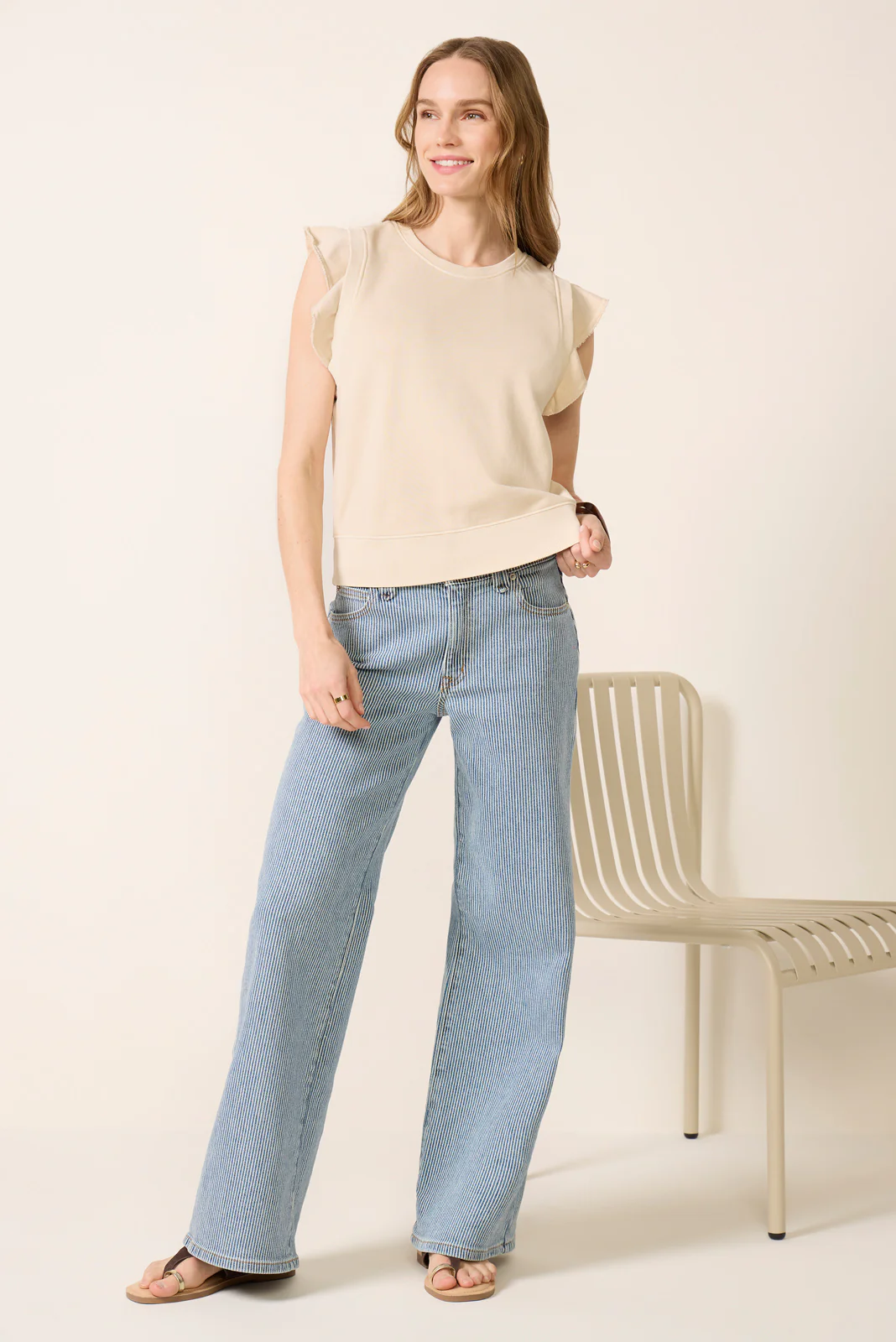 Tori Ruffle Sweatshirt - Image 2